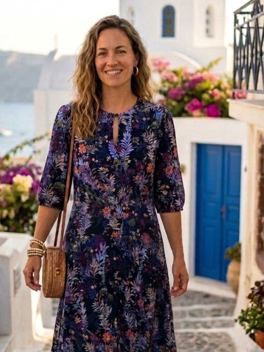 Soft Surroundings Maxi Floral Dress Size 8